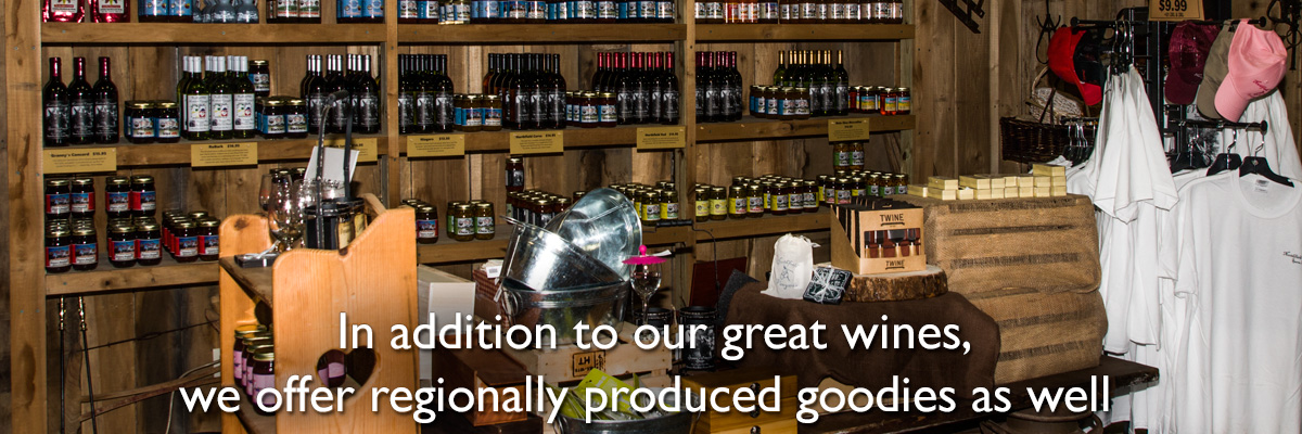 We offer regionally produced goodies as well